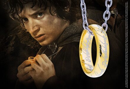 Noble Collection Lord of the Rings Ring with Chain The One Ring (Sterling Silver)