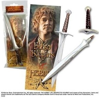 Noble Collection The Noble Collection The Hobbit: Sting Sword Pen and Paper Bookmark