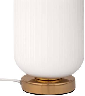 Noble Purity tafellamp met witte glas wit, goud