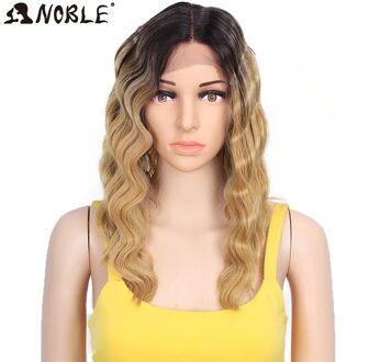 Noble Synthetische Lace Front Pruik 14 Inch Krullend Bob Pruiken Voor Zwarte Vrouwen Synthetische Bob Pruik Synthetische Lace Front Pruik TTPN 4-270A-24F