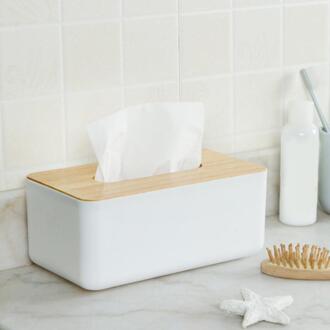 Nocm-Houten Tissue Box Europese Stijl Huis Tissue Container Handdoek Servet Weefsel Houder Case Voor Office Home Decoratie