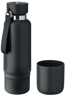 Noeka geïsoleerde waterfles Zwart - One size