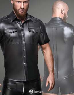 Noir Handmade Heren shirt met voorzakken ,H011 - Size: S