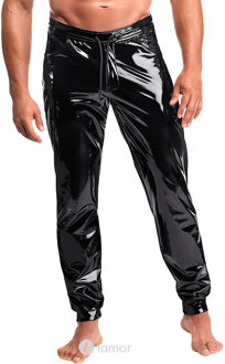 Noir Handmade PVC herenbroek met rits, H093 - Maat: S