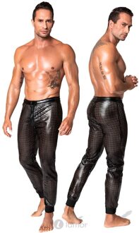 Noir Handmade Wetlook heren Broek, H078 - Maat: S