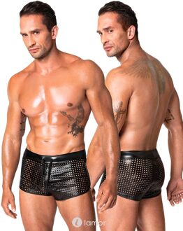 Noir Handmade Wetlook Heren short kort, H079 - Size: M