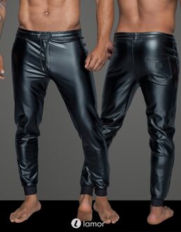 Noir Handmade Wetlook heren Tregging, H063 - Maat: S