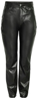 Noisy May Nmandy moni pu hw ankle pants noos Zwart - L / L32