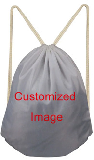 NOISYDESIGNS Brand Custom Drawstring Bag Korean Daypack for Teenager Boys Image Printing Small Drawstring Backpack Storage Bag