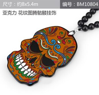 Noizzy Suiker Schedel Auto Auto Mode Hanger Jdm Interieur Achteruitkijkspiegel Ornament Opknoping Dangle Charm Acryl Auto-styling Bruin