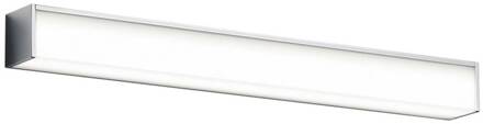 Nok LED spiegellamp 60 cm gesatineerd wit, chroom