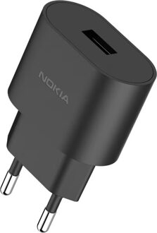 Nokia 18W Wall Charger EU Oplader Zwart