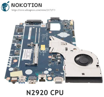NOKOTION For Acer aspire E1-510 E1-510-2500 Laptop Motherboard Z5WE3 LA-A621P NBC3A11001 DDR3L N2920 CPU