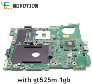 NOKOTION For DELL inspiron 15R N5110 Laptop motherboard CN-0J2WW8 0J2WW8 Mainboard HM67 DDR3 GT525M 1GB GPU