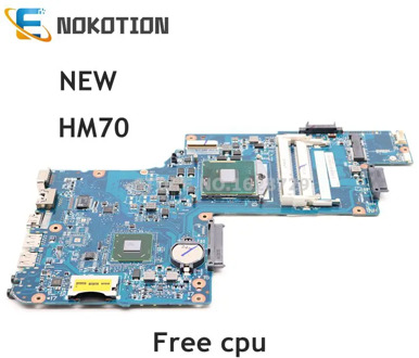 NOKOTION NEW H000052740 H000052730 For Toshiba Satellite L850 C850 Laptop Motherboard 15.6 inch HM70 GMA HD DDR3 Free cpu