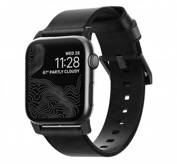 Nomad Horlogeband voor Apple Watch - 44 & 42mm - Zwart / Zwart