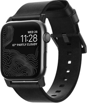 Nomad Horlogeband voor Apple Watch - 44 & 42mm - Zwart / Zwart