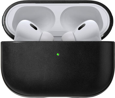 Nomad Horween Leather Case voor de Apple AirPods Pro 2 - Black Zwart - One size