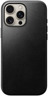 Nomad Modern Horween Leather Case voor de Apple iPhone 16 Pro Max - Zwart