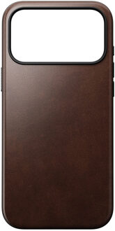 Nomad Modern Horween Leather Case voor de Apple iPhone 17 Pro Max - Rustic Brown Bruin