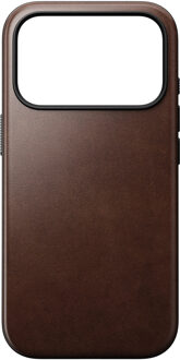 Nomad Modern Horween Leather Case voor de Apple iPhone 17 Pro - Rustic Brown Bruin