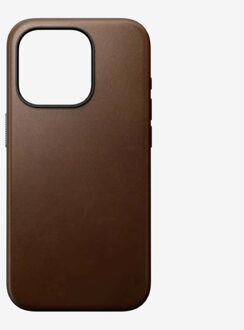 Nomad Modern Leather Case Magsafe iPhone 15 Pro bruin