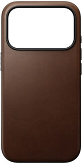 Nomad Modern Leather Case met MagSafe voor de Apple iPhone 17 Pro - Bruin