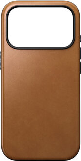 Nomad Modern Leather Case met MagSafe voor de Apple iPhone 17 Pro - English Tan Lichtbruin