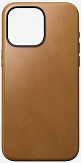 Nomad Modern Leather Case voor de iPhone 15 Pro Max - English Tan Bruin