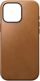 Nomad Modern Leather Case voor de iPhone 16 Pro Max - English Tan Bruin