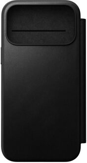 Nomad Modern Leather FolioBookcase voor de Apple iPhone 17 Pro Max - Zwart