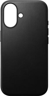 Nomad Modern Leren Case iPhone 16 Zwart