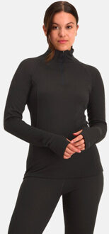 Nomad Rough Dames Shirt zip-neck thermo control Black