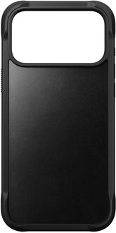 Nomad Rugged Horween Leather Backcover voor de Apple iPhone 17 Pro Max - Zwart