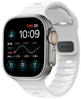 Nomad Sport band FKM voor de Apple Watch Series 1 t/m 9 / SE (38/40/41 mm) | Series 10 / 11 (42 mm) - Wit - 41 mm