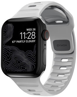 Nomad sport strap Apple Watch 42mm / 44mm / 45mm / 49mm Lunar Gray (grijs) Grijs (Space Gray)