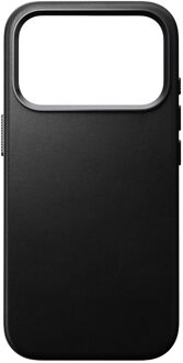 Nomad Traditional Leather Backcover met MagSafe voor de Apple iPhone 17 Pro Max - Zwart