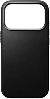 Nomad Traditional Leather Backcover met MagSafe voor de Apple iPhone 17 Pro - Zwart