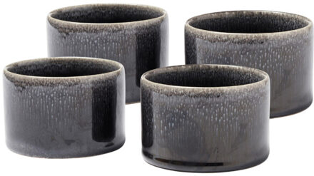 Nomimono minikommen set (set van 4) Zwart - One size