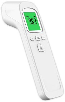 Non-contact Huishoudelijke Outdoor Oor Thermometer, Infrarood Voorhoofd Thermometer Voor Volwassenen En Kinderen wit