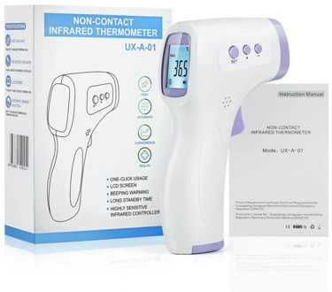 Non-Contact Infrared Forehead Thermometer Or Storage Bag Digital Laser Temperature Tool For Adults And Children With LCD Display