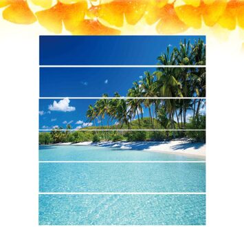 Non-Fading Zelfklevende Trappen Stickers Eiland Strand Prints Muurschildering Waterdicht Behang Pvc Trappen Dikker Decals Environmen