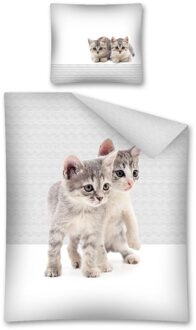 Non-License Dekbedovertrek kittens 140x200/70x80 cm