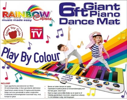 Non-License Rainbow - Piano mat XXL: 180 cm