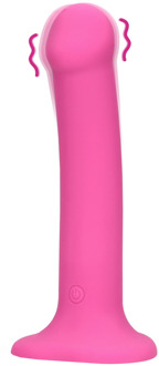 Non-Phallic Vibrerende Dildo - Medium - Krachtig Roze