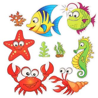 Non Slip Bad Stickers Mariene Leven Badkamer Lijm Voor Bad Trappen Douche BOM666 marinier life