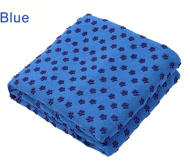 Non Slip Yoga Mat Cover Handdoek Anti Slip Microfiber Yoga Mat Maat 183Cm * 61Cm 72 ''X 24'' Handdoeken Pilates Dekens Fitness Blauw