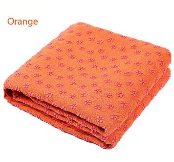 Non Slip Yoga Mat Cover Handdoek Anti Slip Microfiber Yoga Mat Maat 183Cm * 61Cm 72 ''X 24'' Handdoeken Pilates Dekens Fitness Oranje
