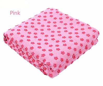 Non Slip Yoga Mat Cover Handdoek Anti Slip Microfiber Yoga Mat Maat 183Cm * 61Cm 72 ''X 24'' Handdoeken Pilates Dekens Fitness Roze