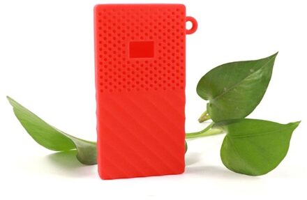 Non-Slip Zachte Siliconen Harde Schijf Beschermhoes Cover Skin voor WD HDD Disk Harde Schijf Protector Accessoires Rood